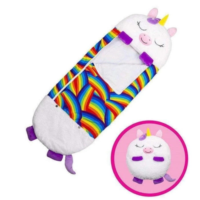 Детский спальный мешок-подушка Единорог Baby sleeping bag 3 в 1 Игрушка подушка и спальный мешок