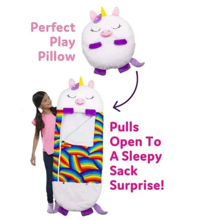 Детский спальный мешок-подушка Единорог Baby sleeping bag 3 в 1 Игрушка подушка и спальный мешок