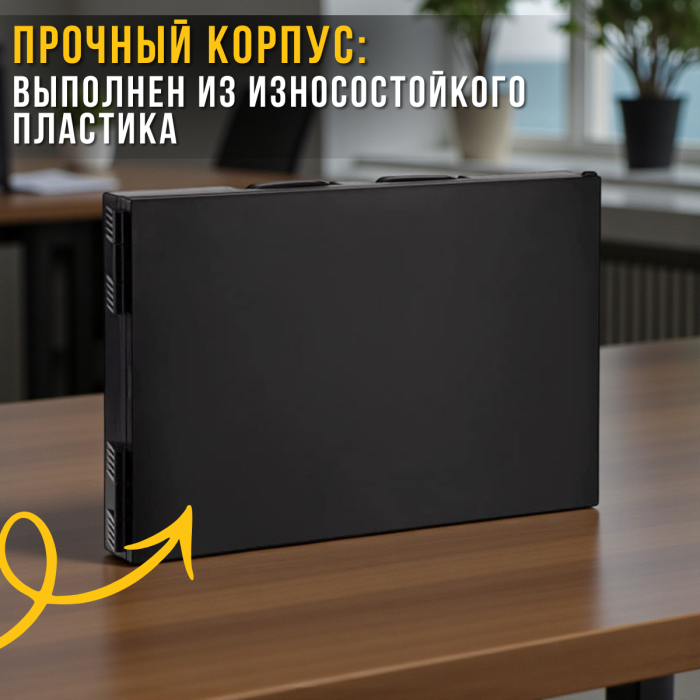 Складне дзеркало з підсвічуванням і висувними гачками для підвісу на 3 панелі