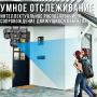 Вулична поворотна 4G камера відеоспостереження з 3 об'єктивами та сонячною панеллю