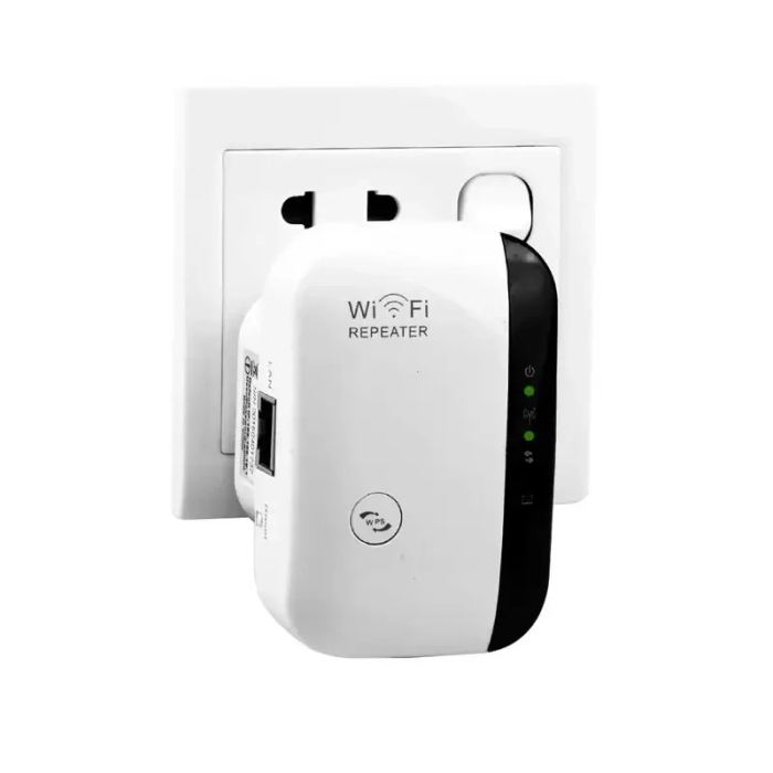 Бездротовий WI-FI репітер сигналу в розетку до 300Мб/с 802.11N/B/G 2dBi
