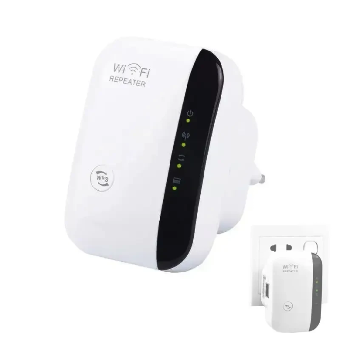 Бездротовий WI-FI репітер сигналу в розетку до 300Мб/с 802.11N/B/G 2dBi
