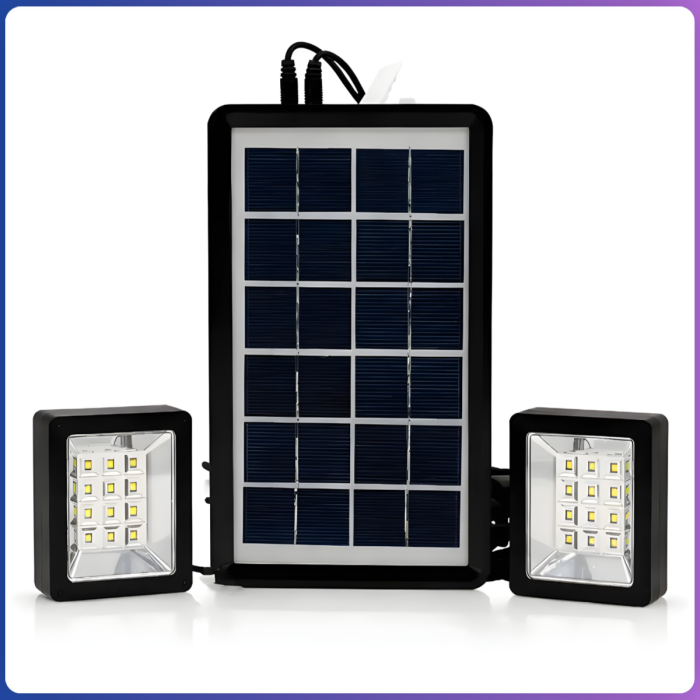 Сонячна панель EP-05 із двома LED-прожекторами та USB-портом