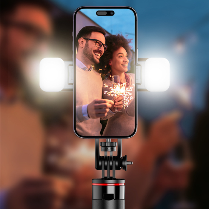 Штатив-трипод для телефону з Bluetooth-пультом та LED-спалахом C12d