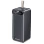 Зовнішній акумулятор Power Bank на 100 000 мАч з дисплеєм та ліхтариком AWEI P101K 22.5W Чорний