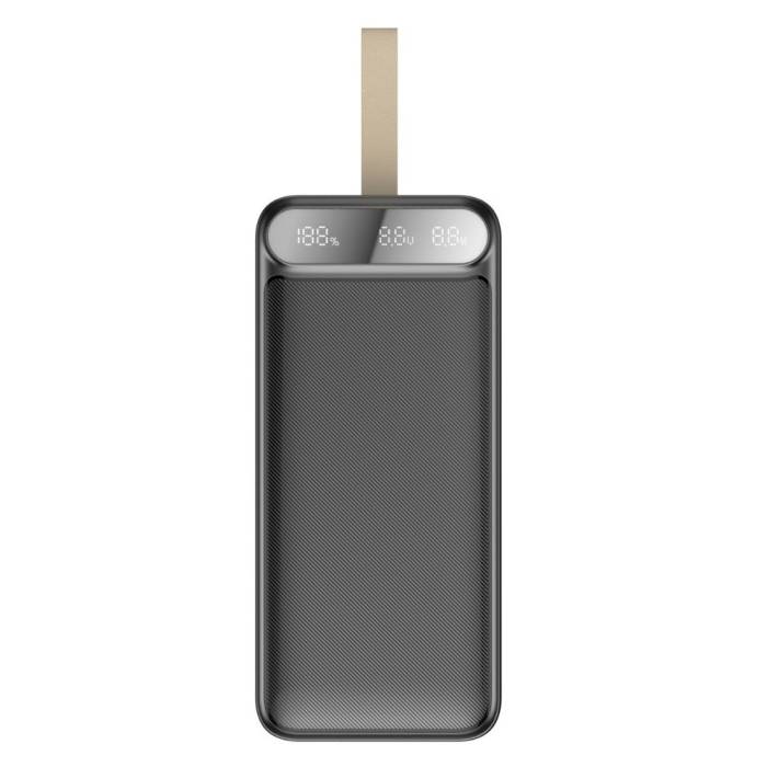 Зовнішній акумулятор Power Bank на 100 000 мАч з дисплеєм та ліхтариком AWEI P101K 22.5W Чорний
