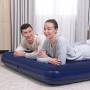 Двоспальний надувний велюровий матрац 203x152x22 cм Bestway 67003 Синій