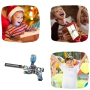 Пистолет стреляет орбизами на аккумуляторе с световыми эффектами Water gun WH74 Орбибольный пистолет