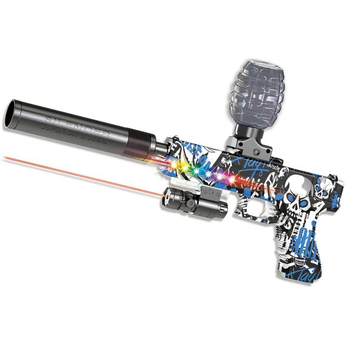 Пистолет стреляет орбизами на аккумуляторе с световыми эффектами Water gun WH74 Орбибольный пистолет