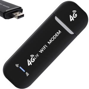 Бездротовий модем з 4G і WiFi до 150 Мбіт/сек HotSpot 3in1 Чорний Модем-роутер із слотом для сім-карти