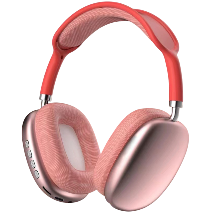 Накладные беспроводные аккумуляторные Bluetooth наушники P9 Наушники с мягкими амбушюрами и хорошим звуком Розовый