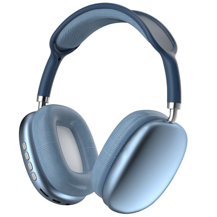 Накладные беспроводные аккумуляторные Bluetooth наушники P9 Наушники с мягкими амбушюрами и хорошим звуком Синий