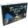 Портативный ручной массажёр пистолет с 4 насадками Fascial Gun YX-908 Массажный вибрационный пистолет