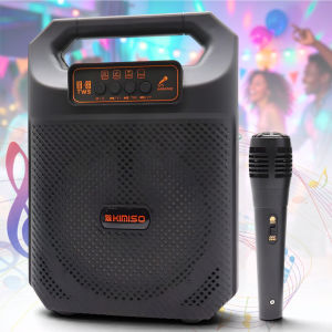Портативна Bluetooth-колонка 6.5" з мікрофоном та RGB-підсвічуванням Kimiso QS-3607 20W