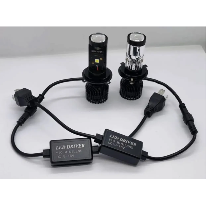 Світлодіодні BI-LED лінзи для машини Y10 H7 Mini 70W 6000K 14000Lm Лінзи H7 LED 12V