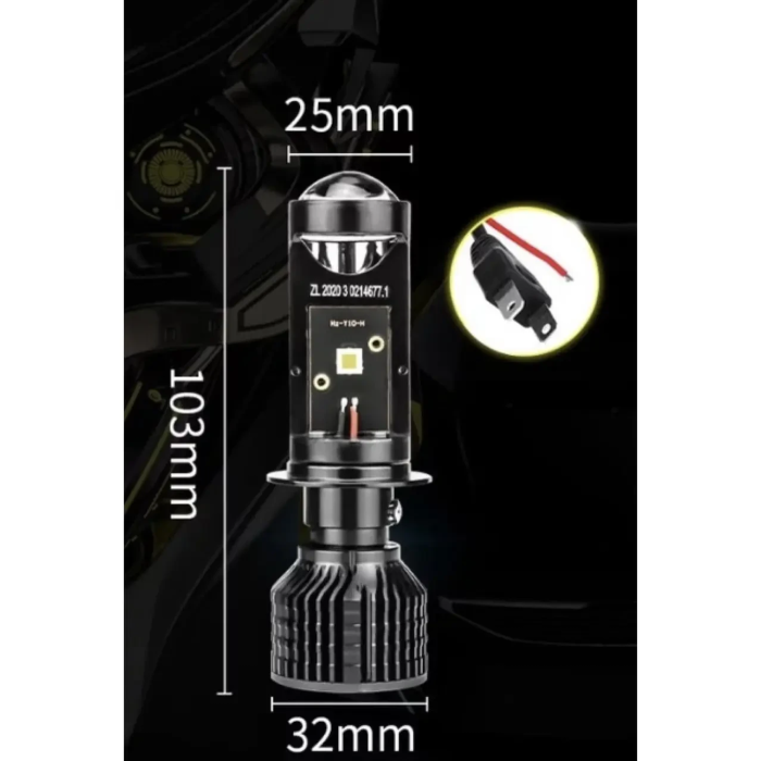 Світлодіодні BI-LED лінзи для машини Y10 H7 Mini 70W 6000K 14000Lm Лінзи H7 LED 12V