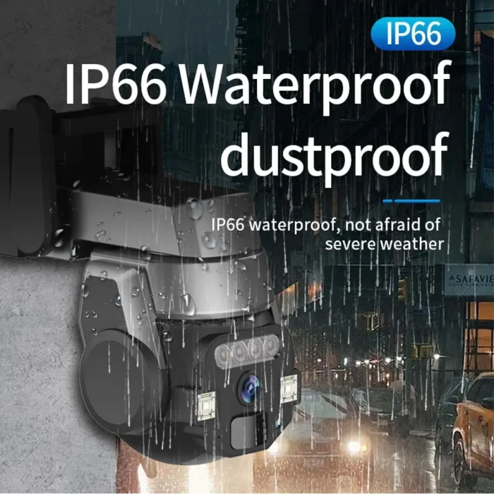 Зовнішня система відеоспостереження водонепроникна Wi-Fi IP-камера 5 Мп PTZ з датчиком руху