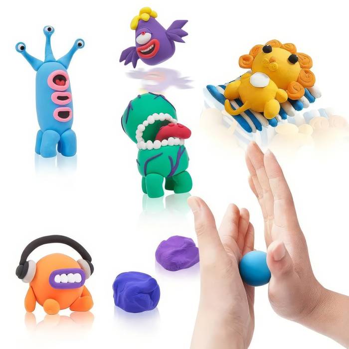 Моделин для лепки из 12 ярких цветов и 3 шпательками BK-1012