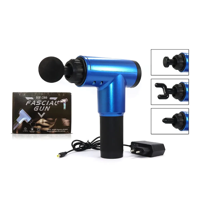 Портативний ручний масажер м'язовий для тіла Fascial Gun YX-908