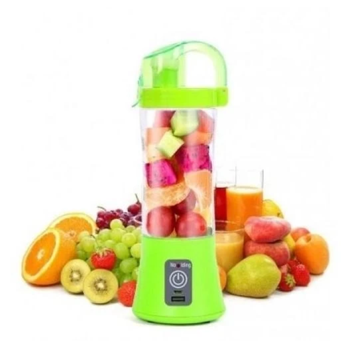 Портативный блендер в виде бутылки на 380мл Smart Juice Компактный миксер для приготовления смузи и коктейлей