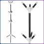 Підлоговая вішалка для одягу 170х50см з 9 гачками на тринозі Coat Rack