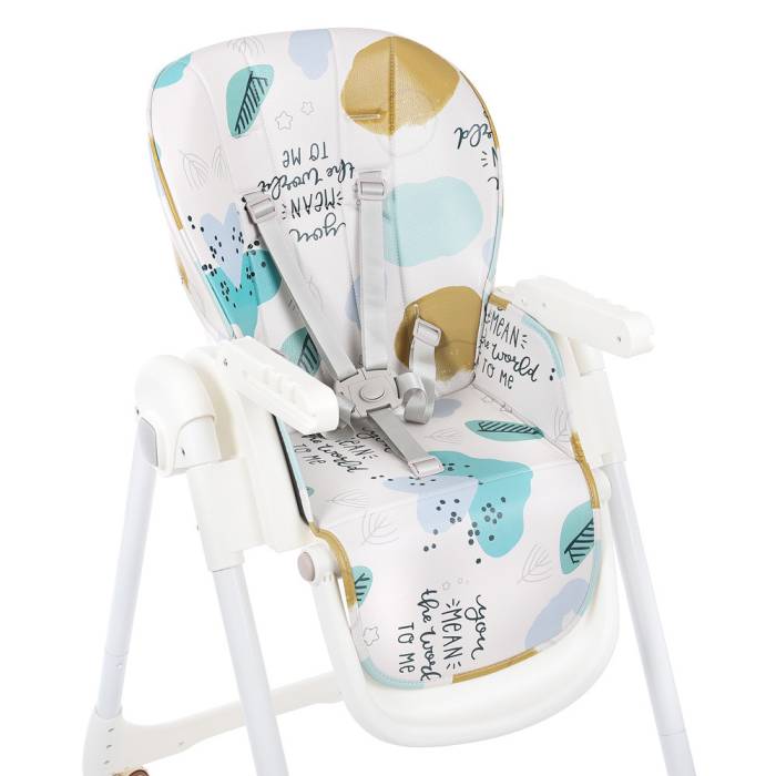 Дитячий стільчик на коліщатках для годування зі столиком Bambi M 5673-12 Блакитний