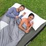Надувне двоспальне велюрове ліжко Bestway 6713M Tritech Air Mattress Full 191 x 127 x 25 см Сірий
