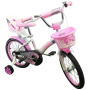 Дитячий велосипед з кошиком та сидінням для ляльки Crosser Kids Bike 16" Рожевий